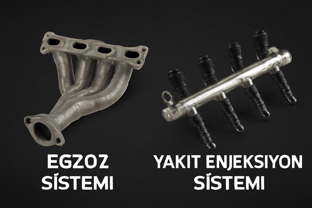 Egzoz Sistemi - Yakıt Enjeksiyon Sistemi motor parçaları