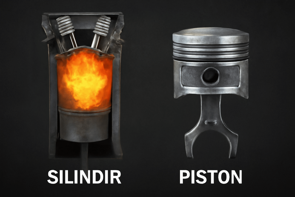 araba motor parçaları Silindir - Piston
